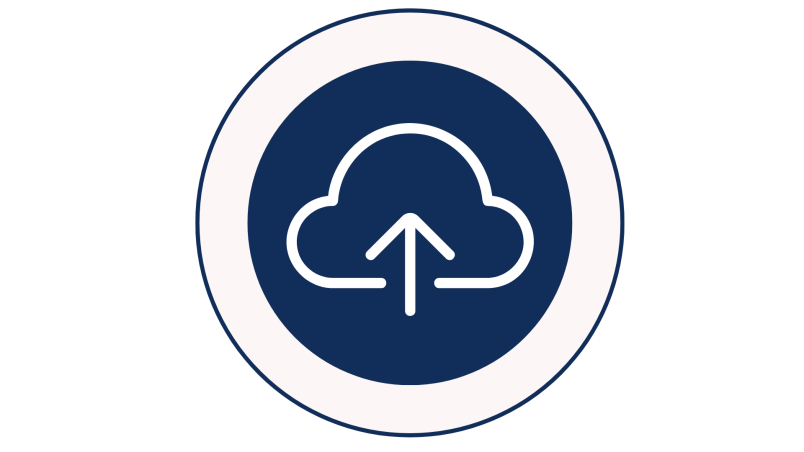 icona di cloud storage